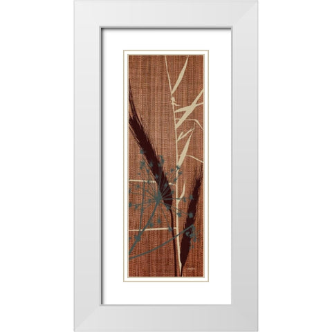 Grasses 2 Warm White Modern Wood Framed Art Print with Double Matting by Stimson, Diane