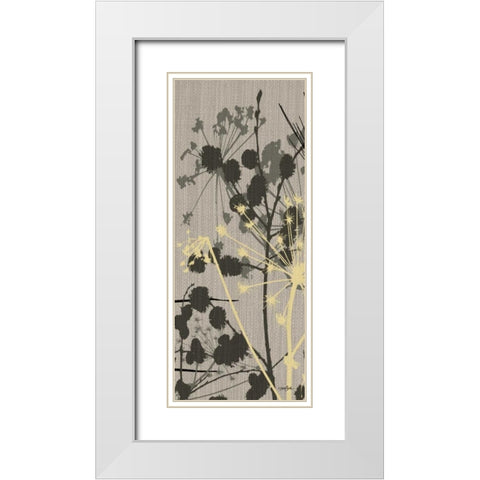 Grasses 2 Gray White Modern Wood Framed Art Print with Double Matting by Stimson, Diane