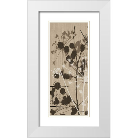 Grasses 2 Tan White Modern Wood Framed Art Print with Double Matting by Stimson, Diane