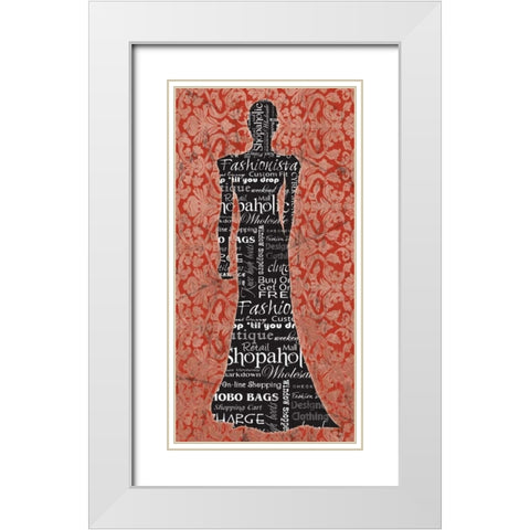 Runway 1 White Modern Wood Framed Art Print with Double Matting by Stimson, Diane