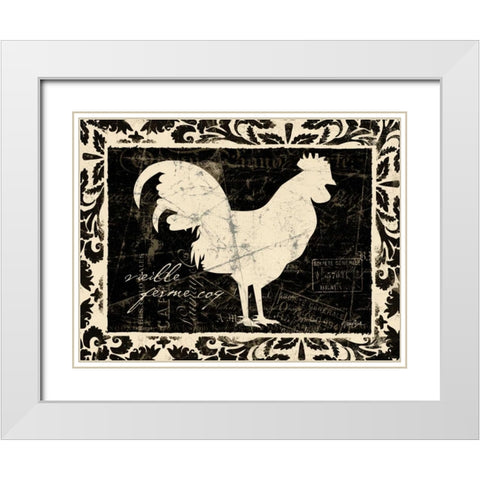 Vielle Ferme White Modern Wood Framed Art Print with Double Matting by Stimson, Diane