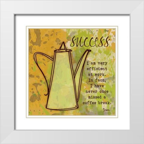 Success Carafe White Modern Wood Framed Art Print with Double Matting by Stimson, Diane