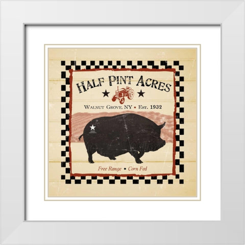 Half Pint Acres White Modern Wood Framed Art Print with Double Matting by Stimson, Diane