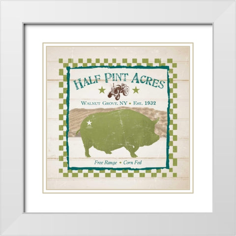 Half Pint Acres White Modern Wood Framed Art Print with Double Matting by Stimson, Diane