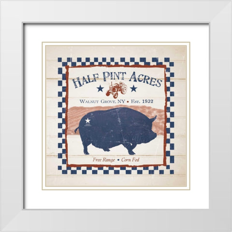 Half Pint Acres White Modern Wood Framed Art Print with Double Matting by Stimson, Diane