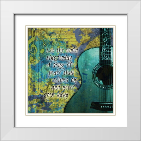 Rock Poetry 2 White Modern Wood Framed Art Print with Double Matting by Stimson, Diane