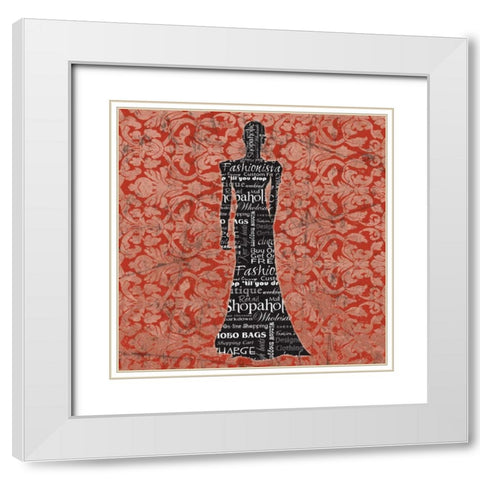 Runway 1 White Modern Wood Framed Art Print with Double Matting by Stimson, Diane
