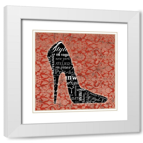 Runway 3 White Modern Wood Framed Art Print with Double Matting by Stimson, Diane