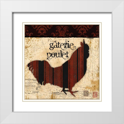Gaterie Poulet White Modern Wood Framed Art Print with Double Matting by Stimson, Diane