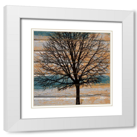 DayTree White Modern Wood Framed Art Print with Double Matting by Stimson, Diane