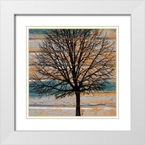 DayTree White Modern Wood Framed Art Print with Double Matting by Stimson, Diane