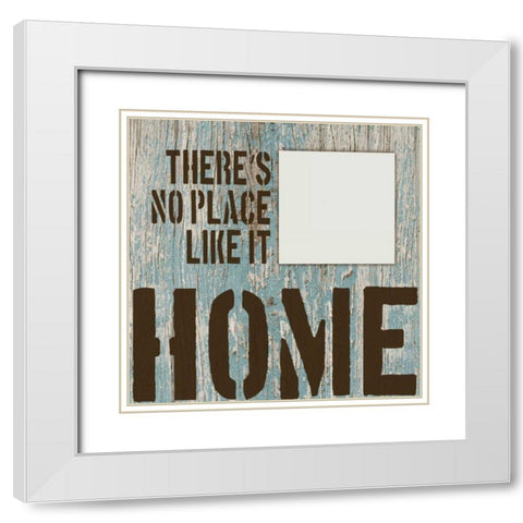 Home Grunge White Modern Wood Framed Art Print with Double Matting by Stimson, Diane