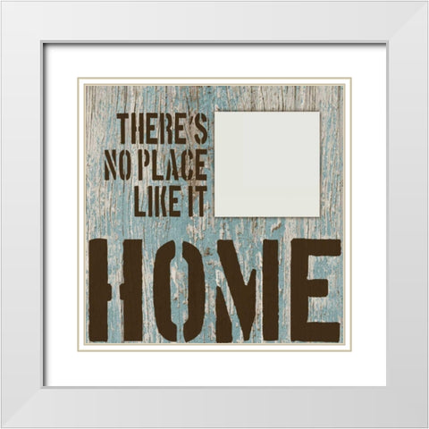 Home Grunge White Modern Wood Framed Art Print with Double Matting by Stimson, Diane