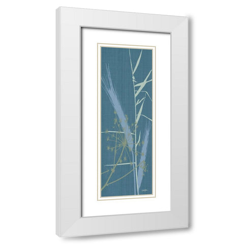 Grasses 2 White Modern Wood Framed Art Print with Double Matting by Stimson, Diane