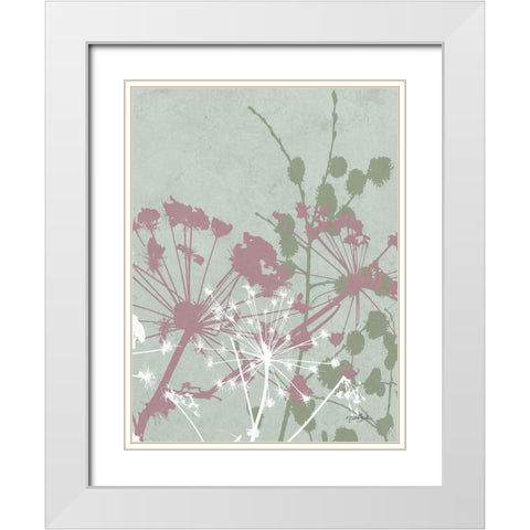 Tranquil Grass 2 White Modern Wood Framed Art Print with Double Matting by Stimson, Diane