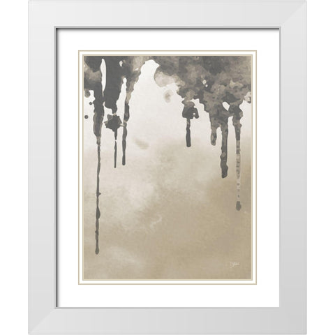 Neutral Abstract 2 White Modern Wood Framed Art Print with Double Matting by Stimson, Diane