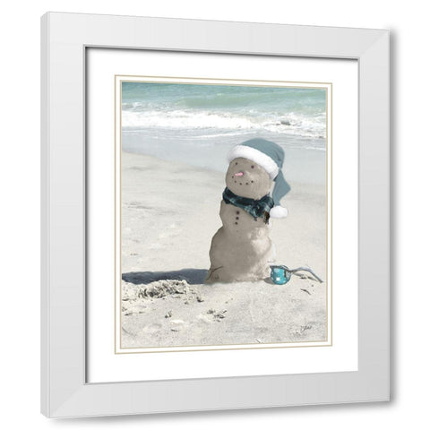 Sandman White Modern Wood Framed Art Print with Double Matting by Stimson, Diane