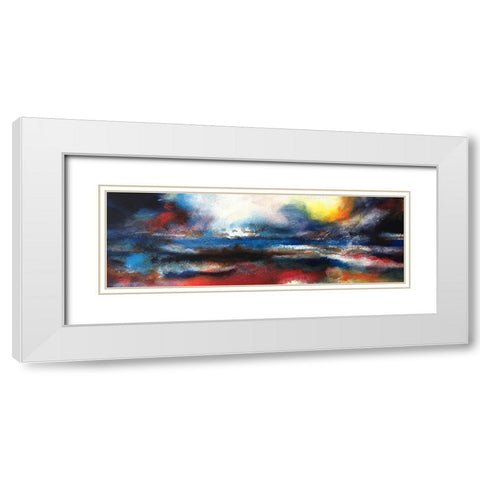 Abstract Wonderland White Modern Wood Framed Art Print with Double Matting by Debs, Emma Catherine