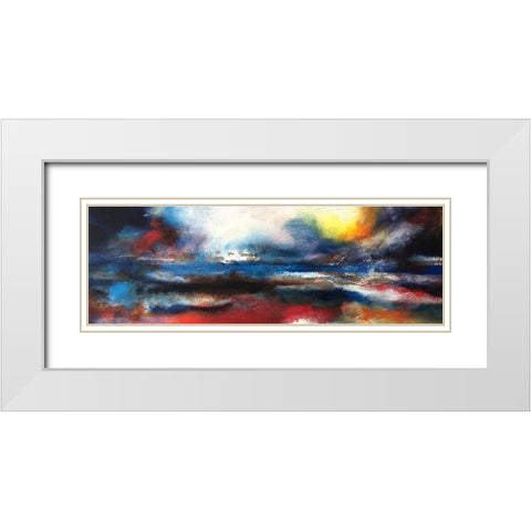 Abstract Wonderland White Modern Wood Framed Art Print with Double Matting by Debs, Emma Catherine