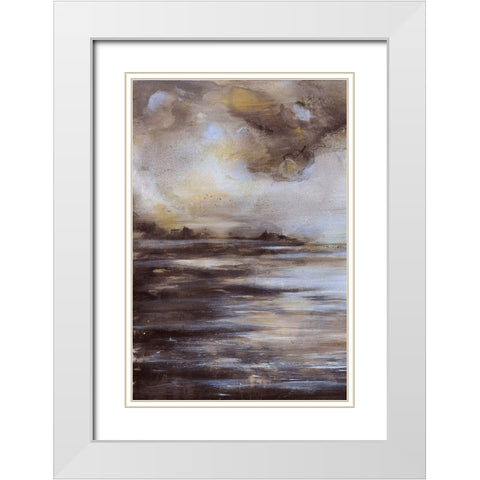 Light and Shadow White Modern Wood Framed Art Print with Double Matting by Debs, Emma Catherine
