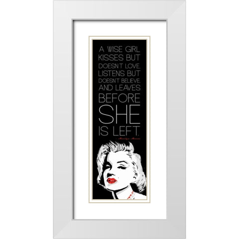 Monroe White Modern Wood Framed Art Print with Double Matting by Rodriquez Jr, Enrique
