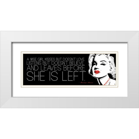 Monroe A White Modern Wood Framed Art Print with Double Matting by Rodriquez Jr, Enrique