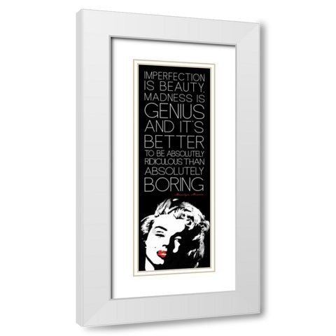 Monroe B2 White Modern Wood Framed Art Print with Double Matting by Rodriquez Jr, Enrique