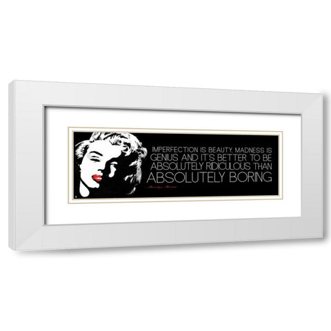 Monroe B White Modern Wood Framed Art Print with Double Matting by Rodriquez Jr, Enrique