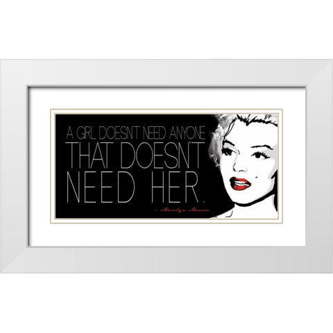 Monroe H White Modern Wood Framed Art Print with Double Matting by Rodriquez Jr, Enrique