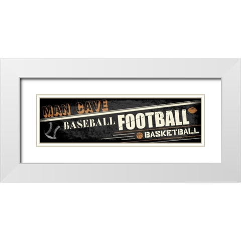 Mancave A2 White Modern Wood Framed Art Print with Double Matting by Rodriquez Jr, Enrique