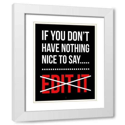 Edit It A White Modern Wood Framed Art Print with Double Matting by Rodriquez Jr, Enrique