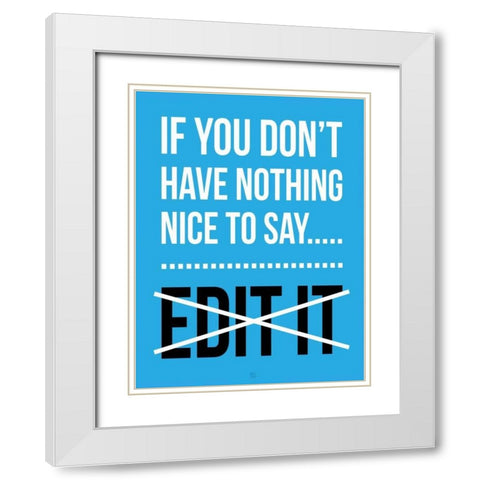 EDIT It C White Modern Wood Framed Art Print with Double Matting by Rodriquez Jr, Enrique