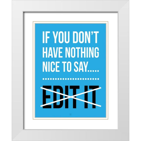 EDIT It C White Modern Wood Framed Art Print with Double Matting by Rodriquez Jr, Enrique