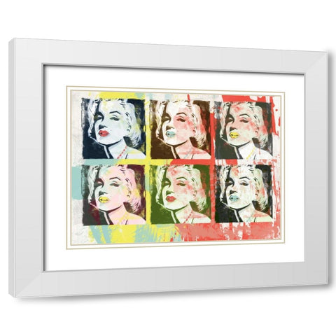 Monroe Painted A2 White Modern Wood Framed Art Print with Double Matting by Rodriquez Jr, Enrique