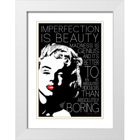 Monroe Boring White Modern Wood Framed Art Print with Double Matting by Rodriquez Jr, Enrique