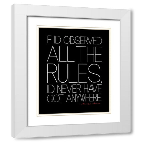 Text 2 White Modern Wood Framed Art Print with Double Matting by Rodriquez Jr, Enrique