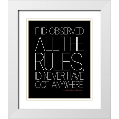 Text 2 White Modern Wood Framed Art Print with Double Matting by Rodriquez Jr, Enrique