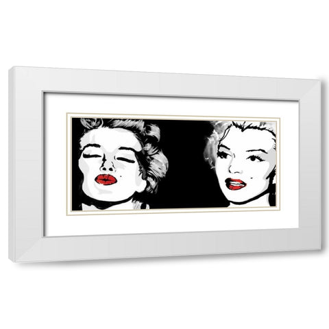 Monroe 9 White Modern Wood Framed Art Print with Double Matting by Rodriquez Jr, Enrique