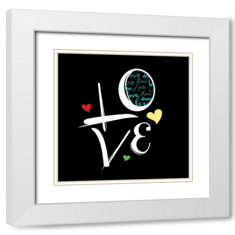 Hope B White Modern Wood Framed Art Print with Double Matting by Rodriquez Jr, Enrique