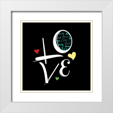 Hope B White Modern Wood Framed Art Print with Double Matting by Rodriquez Jr, Enrique