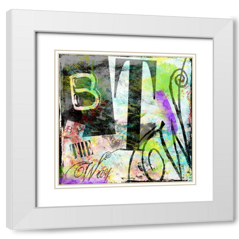 BTW White Modern Wood Framed Art Print with Double Matting by Rodriquez Jr, Enrique