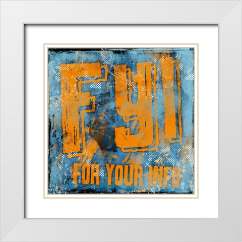 FYI C White Modern Wood Framed Art Print with Double Matting by Rodriquez Jr, Enrique