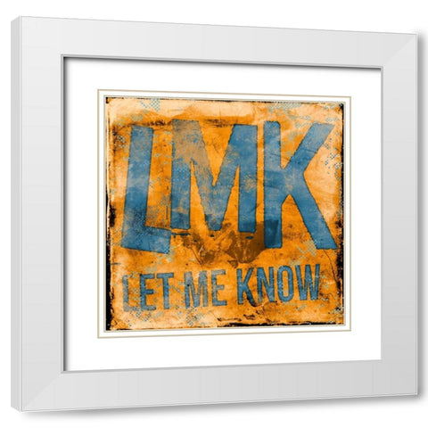 LMK D White Modern Wood Framed Art Print with Double Matting by Rodriquez Jr, Enrique