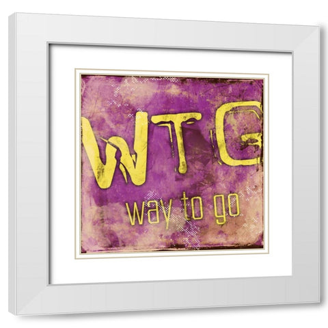 WTG White Modern Wood Framed Art Print with Double Matting by Rodriquez Jr, Enrique