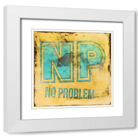 NP White Modern Wood Framed Art Print with Double Matting by Rodriquez Jr, Enrique