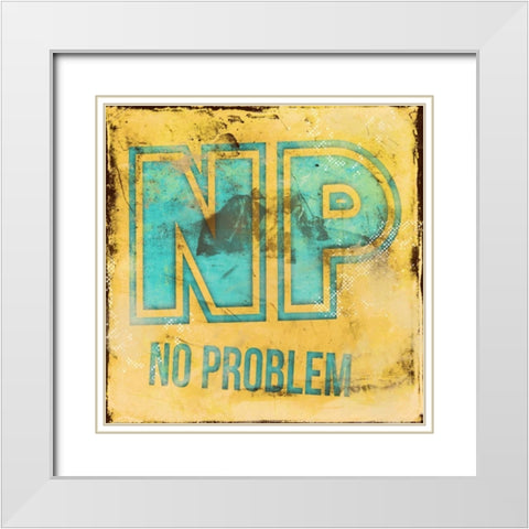 NP White Modern Wood Framed Art Print with Double Matting by Rodriquez Jr, Enrique