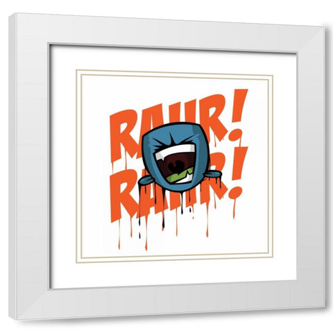 Rahr 1 White Modern Wood Framed Art Print with Double Matting by Rodriquez Jr, Enrique