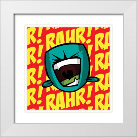 Rahr B2 White Modern Wood Framed Art Print with Double Matting by Rodriquez Jr, Enrique