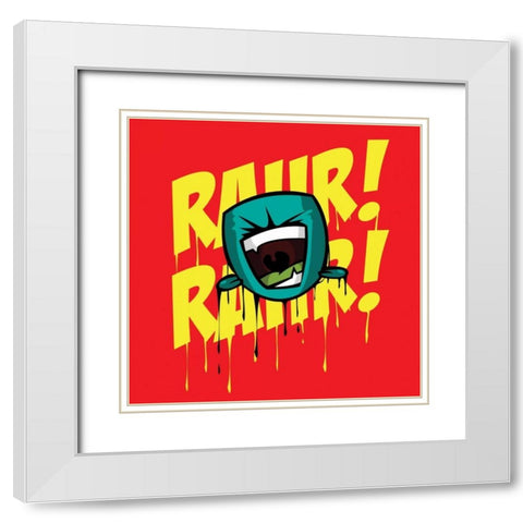 Rahr 2 White Modern Wood Framed Art Print with Double Matting by Rodriquez Jr, Enrique
