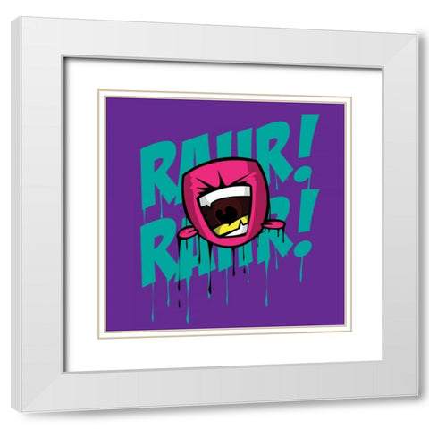 Rahr E White Modern Wood Framed Art Print with Double Matting by Rodriquez Jr, Enrique